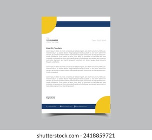 plantilla de diseño de membrete empresarial moderno profesional creativo y abstracto