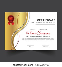 Creative abstract professional unique certificate