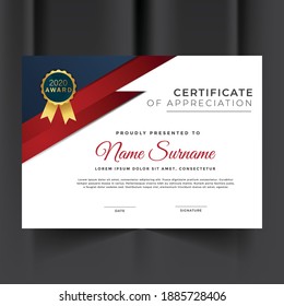 Creative abstract professional unique certificate