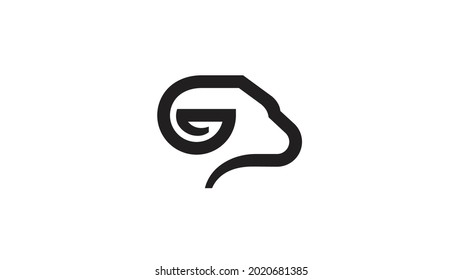 símbolo vectorial del logotipo de la cabeza de la bocina de arista abstracto creativo