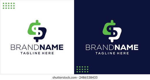 Creative Abstract S Dollar Logo, design inspiration, illustration, vector