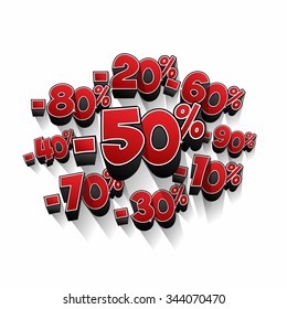 Creative abstract sale design vector illustration