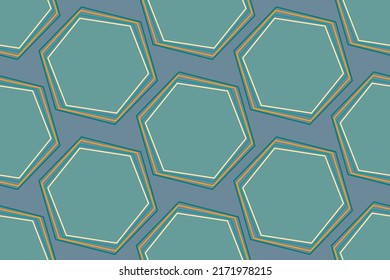 Creative abstract seamless background wallpaper with colorful hexagons. Vector illustration.