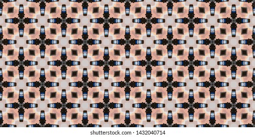 Creative abstract seamless pattern. Modern diagonal abstract background with geometric elements