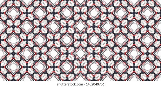 Creative abstract seamless pattern. Modern diagonal abstract background with geometric elements