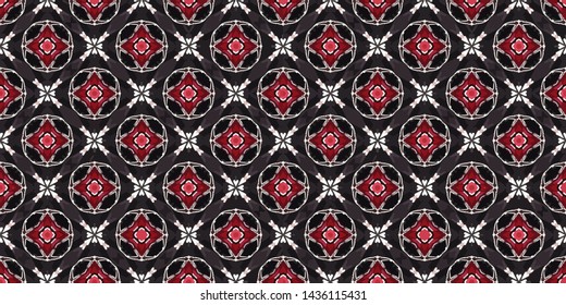 Creative abstract seamless pattern. Modern diagonal abstract background with geometric elements