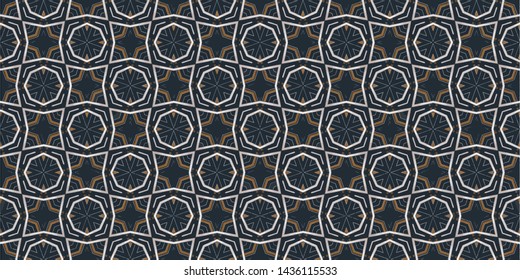 Creative abstract seamless pattern. Modern diagonal abstract background with geometric elements