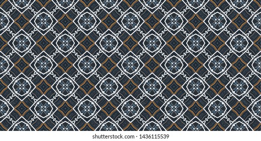 Creative abstract seamless pattern. Modern diagonal abstract background with geometric elements