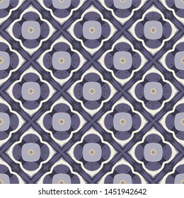 Creative abstract seamless pattern. Modern diagonal abstract background with geometric elements