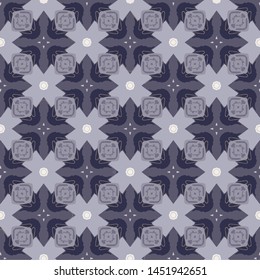 Creative abstract seamless pattern. Modern diagonal abstract background with geometric elements