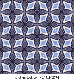 Creative abstract seamless pattern. Modern diagonal abstract background with geometric elements