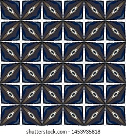 Creative abstract seamless pattern. Modern diagonal abstract background with geometric elements