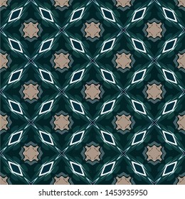 Creative abstract seamless pattern. Modern diagonal abstract background with geometric elements