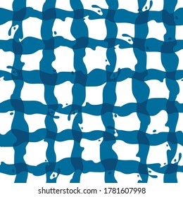 Creative abstract seamless pattern with splashing colors and vibrant stripes, vector repeat background design for web and print