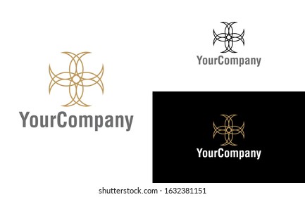 Creative abstract shape and floral logo icon design template elements. Creative ornament logo design template. Vector logo template for company.