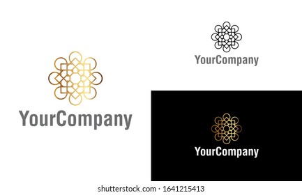 Creative abstract shape and floral logo icon design template elements. Creative ornament logo design template. Vector logo template for company.