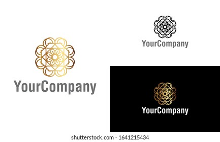 Creative abstract shape and floral logo icon design template elements. Creative ornament logo design template. Vector logo template for company.