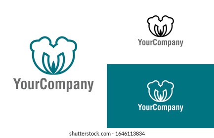 Creative abstract shape and floral logo icon design template elements. Creative ornament logo design template. Vector logo template for company.