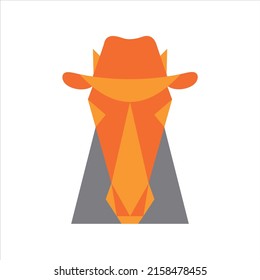 Creative Abstract Shape Head Horse Logo Design Template Vector Illustrations