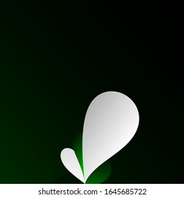 creative abstract shape of plants flowers and petals in light gradient colors. vector eco background
