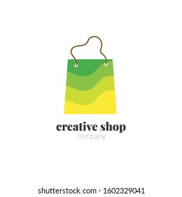 Creative Abstract shop logo design template elements
