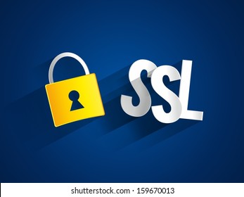 Creative abstract SSL vector illustration