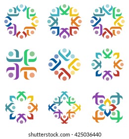 Creative Abstract Stock Element Icons Collection Business Logo Design