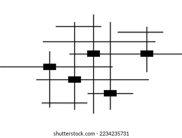 The creative abstract structure of modern geometric design-line or futuristic shape minimalism for decorative wallpapers or  ripple  illustration backdrop concept seamless