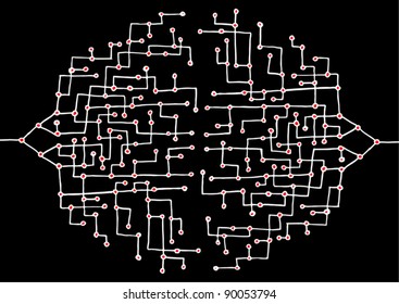 Creative abstract tech image