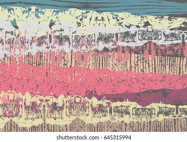 Creative abstract textured background. Colorful daub. Retro design. Art. Vector illustration, eps10