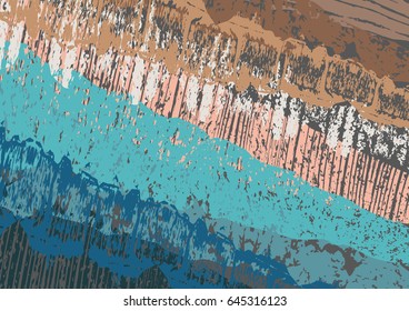 Creative abstract textured background. Colorful daub. Retro design. Art. Vector illustration, eps10