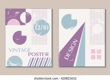 Creative abstract textured design cover notebook. Vintage geometric cover business notebook or planner. Creative minimal design printable art card, flyer or banner. Art printable design.