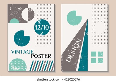 Creative abstract textured design cover notebook. Vintage geometric cover business notebook or planner. Creative minimal design printable art card, flyer or banner. Art printable design.