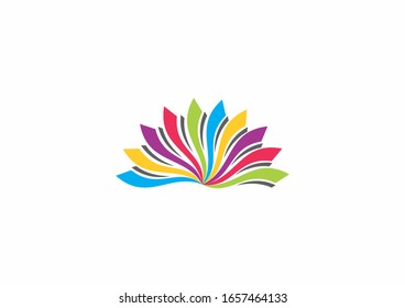 Creative abstract vector logo design template. Colorful Art Vector illustration. Art and culture symbol