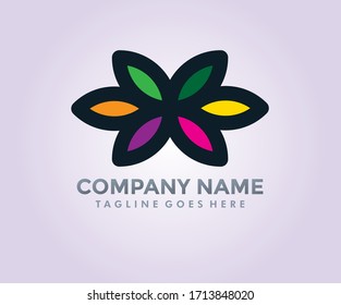 Creative abstract vector logo design template.Vector illustration.