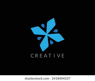 Creative abstract vector logo design template.