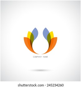 Creative abstract vector logo design template.Vector illustration.