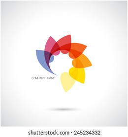 Creative Abstract Vector Logo Design Template.Vector Illustration.