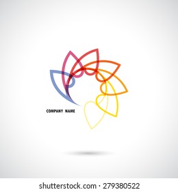 Creative abstract vector logo design template.Vector illustration.