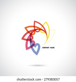 Creative abstract vector logo design template.Vector illustration.