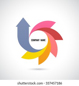 Creative abstract vector logo design template.Vector illustration.