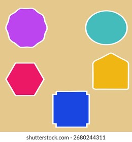 Creative abstract vector shapes for modern design