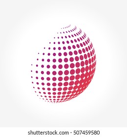 Creativo abstracto, vibrante y colorido icono Esfera Globo