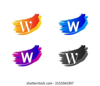 Creative Abstract W Letter Logo Collection illustration