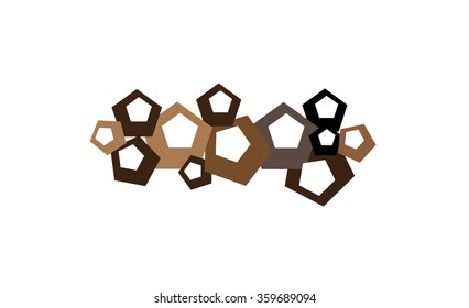 Creative Abstract Wall Art Sticker Symbol Design Illustration