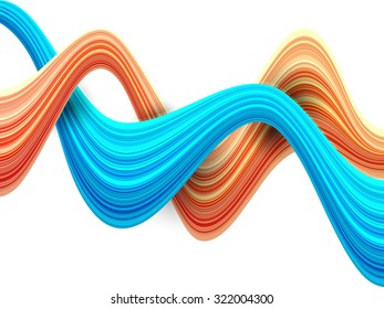 Ondas abstractas creativas decoradas con un bonito fondo.