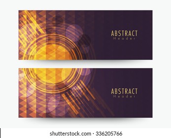 Creative abstract website header or banner set for your Business.