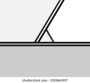 "Creative abstract white and gray.Abstract geometry vector.Abstract graphic design for business.Vector illustration."
