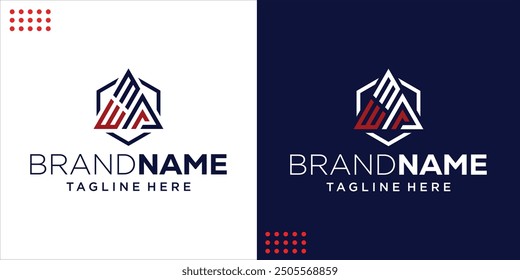 Creative Abstract WMP Triangle Logo, Design Inspiration, Illustration, Vector