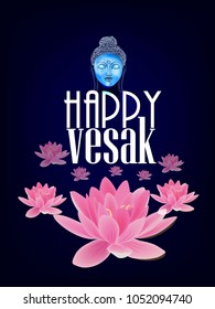 creative abstract,poster for Vesak Day or Buddha Purnima with nice and creative design illustration.